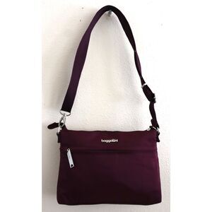 Baggallini Women's O/S Mulberry/Wine Anti-Theft/RFID Memento Crossbody Bag